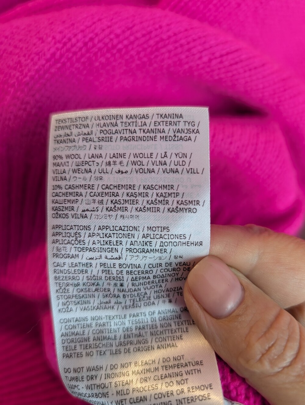 DSQUARED2 Oversized Neon Hot Pink Turtleneck Sweater Knit Luxury Pullover M BNWT - Picture 14 of 14